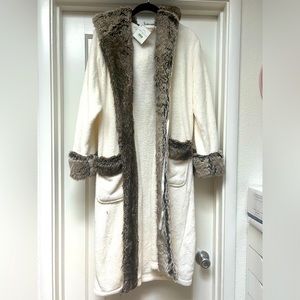 POTTERY BARN Faux Fur Ombre Robe